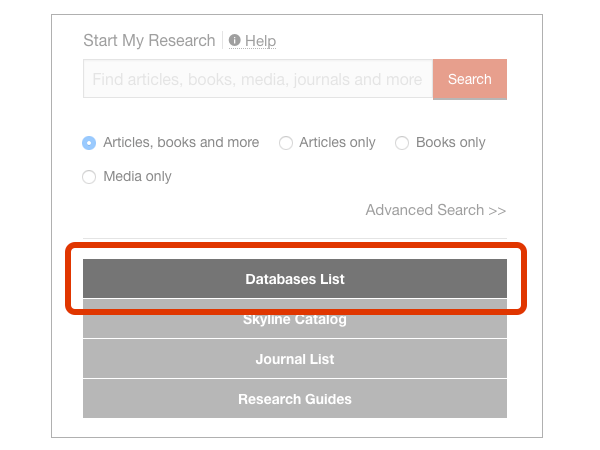 Database List Button