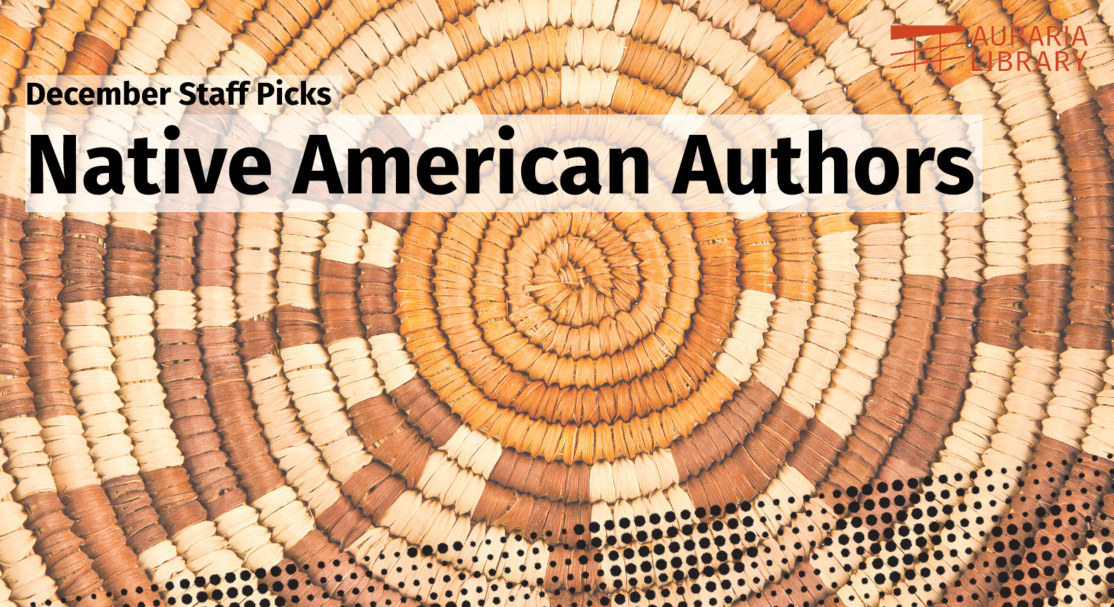Promotional image for homepage headline: Native American Authors