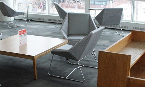 Quiet Study space located on the second floor of Auraria Library. 