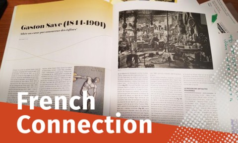 Photo of the print article in Arts Nouveaux with text French Connection