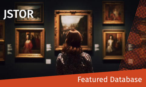 Young lady looking at some artwork in art museum