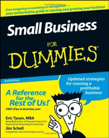 Book cover for "Small Business for Dummies" 