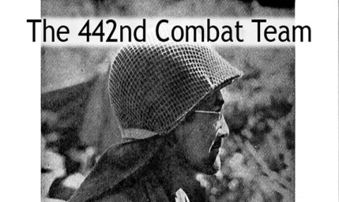 442nd Combat Team header Image of Japanese-American soldier in Italy
