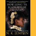 Cover of "How Long 'til Black Future Month?" by N.K. Jemisin. Features a profile of a woman with elaborate hair ornaments and a striking expression.