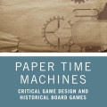 Cover of "Paper Time Machines" by Maurice W. Suckling. Features a vintage paper texture with mechanical gears and blue section with title and author text.