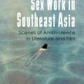 Cover of the book "Sex Work in Southeast Asia" by Leslie Barnes. It features a lone swimmer in a blue water surface, conveying solitude and introspection.