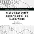Book cover titled "West African Women Entrepreneurs in a Glocal World," edited by Ulrike Schuerkens. Geometric patterns in black and white.