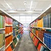 library book stacks