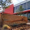 Andy Dufford's native colorado stones installation at auraria library