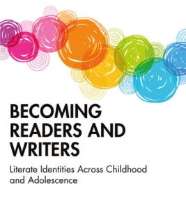 Becoming Readers and Writers: Literate Identities Across Childhood and Adolescence A diverse group of children and teens engaging in reading and writing activities, showcasing their literacy development.