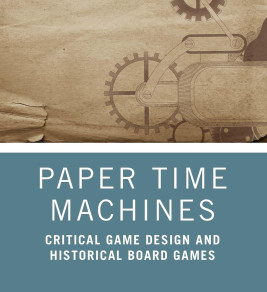 Cover of "Paper Time Machines" by Maurice W. Suckling. Features a vintage paper texture with mechanical gears and blue section with title and author text.